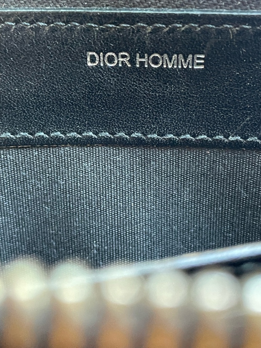 Dior Homme Long Wallet 100% Leather Black Vintage Unisex Fair Preloved ~ $2,000 - Picture 4 of 17